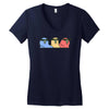 partyparrot Women's V-Neck T-Shirt