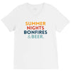 Summer Night Bonfires Beer V-Neck Tee