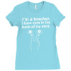 eyes in the back of my shirt Ladies Fitted T-Shirt