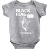 black flag Baby Onesie