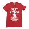 Best Friend Great Dane Ladies Fitted T-Shirt
