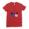 4th of July Ladies Fitted T-Shirt