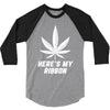 Support Lung Cancer Awareness With A White Cannabis Leaf 3/4 Sleeve Shirt