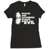 pickles are cucumbers soaked in evil Ladies Fitted T-Shirt