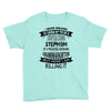 Super Cool Stepmom Of A Freaking Awesome Granddaughter Youth Tee