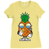 pineapple summer Ladies Fitted T-Shirt