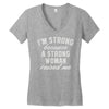 strong woman Women's V-Neck T-Shirt
