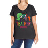 teacher saurus Ladies Curvy T-Shirt