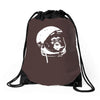 astronaut monkey Drawstring Bags