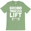 bro do you even lift baseball raglan T-Shirt