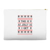 Emo Gothic Ugly Christmas Sweater Accessory Pouches