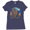 polygon bear graphic Ladies Fitted T-Shirt