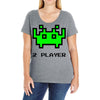 arcade player 2 Ladies Curvy T-Shirt