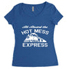 all aboard hot mess express train Women's Triblend Scoop T-shirt