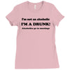im not an alcoholic im a drunk t shirt x large funny beer pong keg par Ladies Fitted T-Shirt