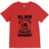 All Men Are Created Equal But Only The Best Are Born In June V-Neck Tee
