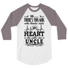 There's This Girl Who Stole My Heart She Calls Me Uncle 3/4 Sleeve Shirt