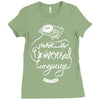 music is the universal language of mankind Ladies Fitted T-Shirt