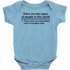 There Are Wwo Types Of People in This World Baby Onesie