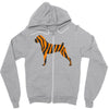 tiger pattern Zipper Hoodie