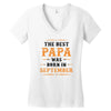 The Best Papa Was Born In September Women's V-Neck T-Shirt