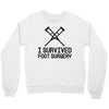 I Survived Foot Surgery Crewneck Sweatshirt