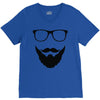 beard and glasses V-Neck Tee