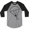 stick man skydiving 3/4 Sleeve Shirt