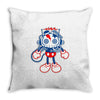 skull bolt Throw Pillow