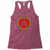 watermelon peace sign Racerback Tank