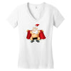 funny flashing naked nude christmas santa claus Women's V-Neck T-Shirt