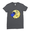 time travel to the moon Ladies Fitted T-Shirt