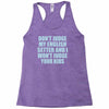 dont judge my english setter Racerback Tank