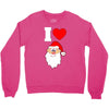 i love santa noel Crewneck Sweatshirt