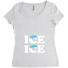 Ice Ice Baby Women's Triblend Scoop T-shirt