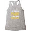 black without apology Racerback Tank