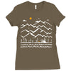 camp fire Ladies Fitted T-Shirt