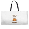 funny coffee Weekender Totes