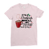 it's a christmas movies and hot chocolate kind of day Ladies Fitted T-Shirt