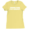 atheist atheism Ladies Fitted T-Shirt
