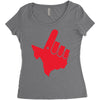 gun 'em down Women's Triblend Scoop T-shirt