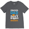 Class of 2017 Proud Dad Graduation V-Neck Tee