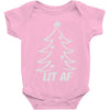 lit af christmas tree Baby Onesie