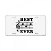Best Dad Ever Funny Music Note License Plate