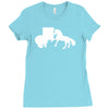 b&auml;r vs einhor  funny Ladies Fitted T-Shirt