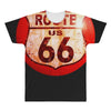 route 66 sign distressed, ideal birthday gift or present All Over Men's T-shirt