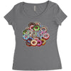 donut hungry Women's Triblend Scoop T-shirt