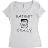 batshit crazy mini Women's Triblend Scoop T-shirt