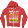 Legends Are Born In October Zipper Hoodie
