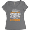 I Never Dreamed I'd Grow Up To Be A Super Cool Grandfather Of Freaking Women's Triblend Scoop T-shirt